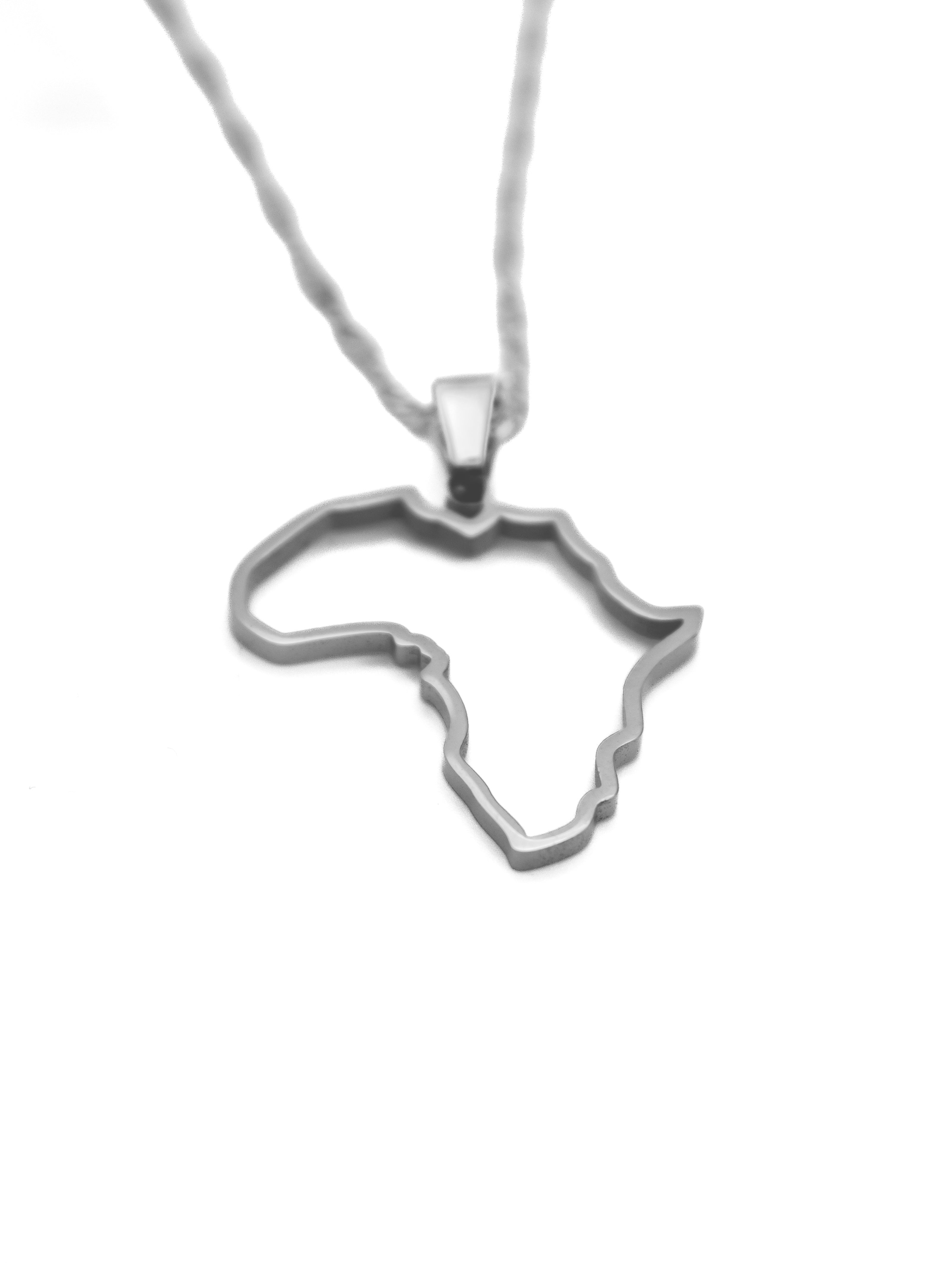 Africa Outline Necklace - KIRO UK