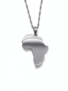 Africa Map Necklace