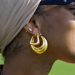 Chunky Shell Hoops - KIRO UK