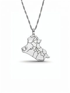 Iraq Map Necklace