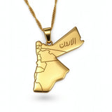 Jordan Map Necklace