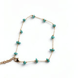 Mona Turquoise Anklet