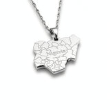 Nigeria Map Necklace