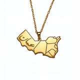 Oman Map Necklace