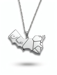 Oman Map Necklace