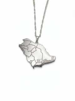 Saudi Arabia Map Necklace