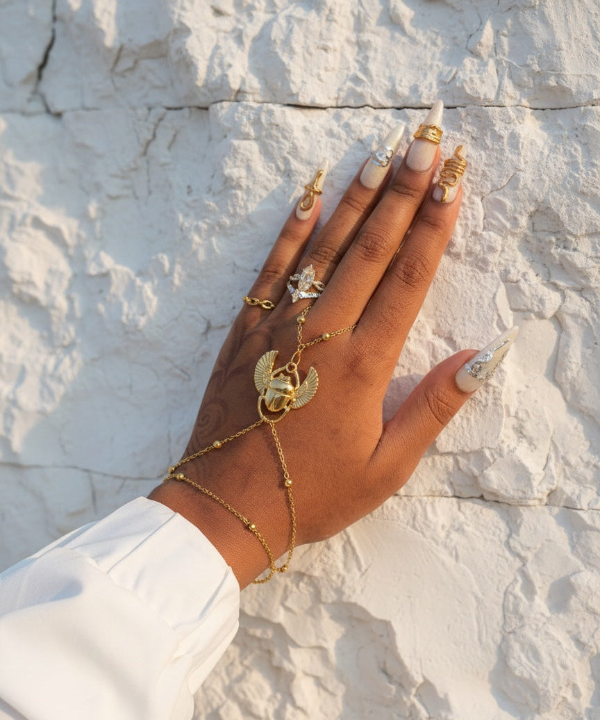Scarab Hand Chain