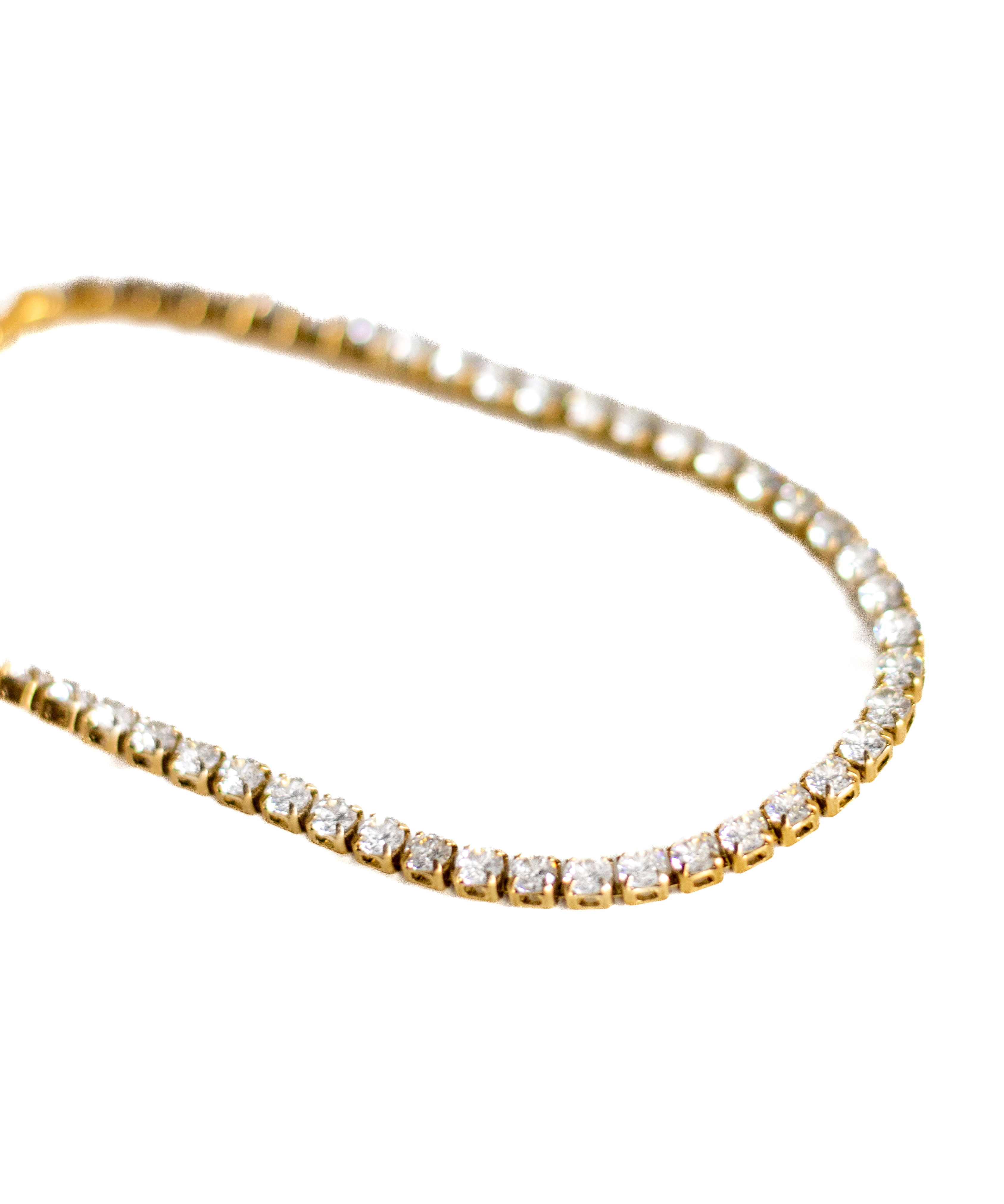 Gold Tennis Anklet - KIRO UK