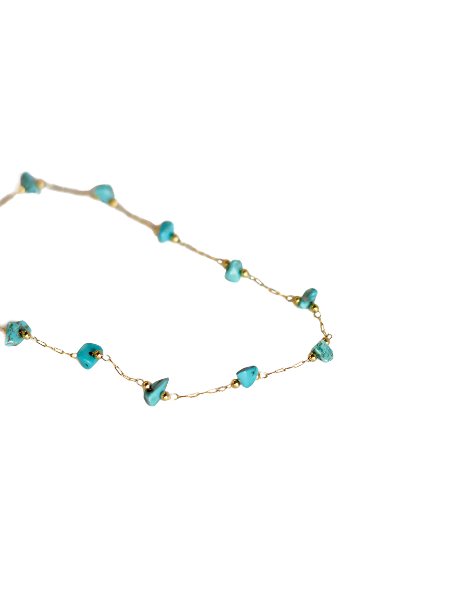 Mona Turquoise Anklet - KIRO UK