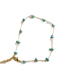 Mona Turquoise Anklet - KIRO UK