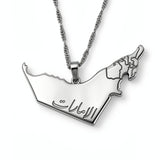 UAE Map Necklace