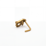 Gold Eye of Horus L bend nose stud by KIRO UK from the Egyptian Collection