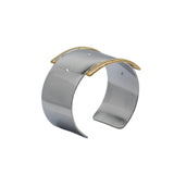 Belt Bangle with Gold Buckle