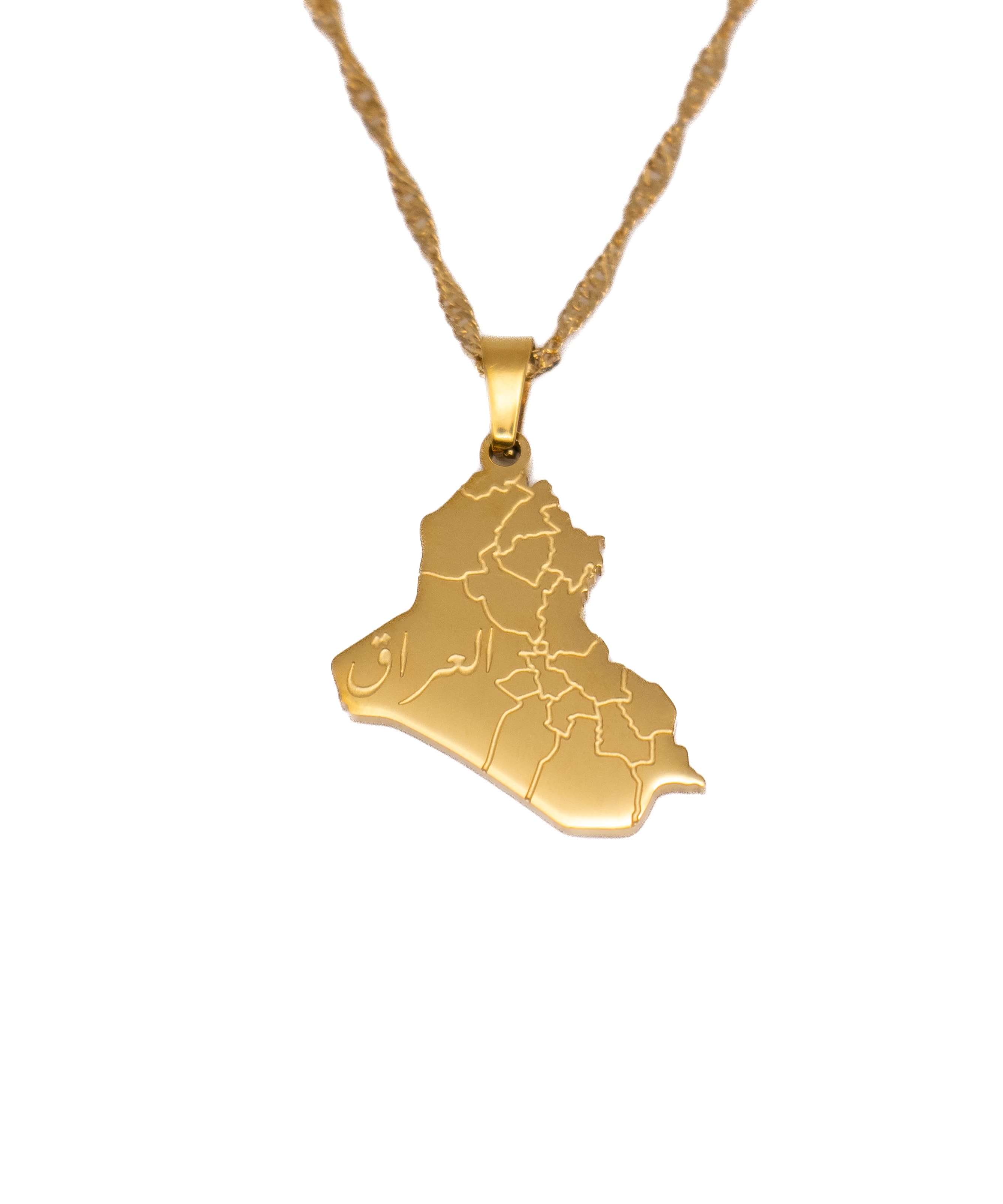 Iraq Map Necklace - KIRO UK