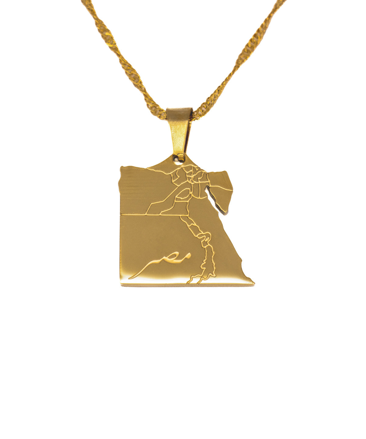 Egypt Map Necklace - KIRO UK