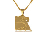 Egypt Map Necklace - KIRO UK