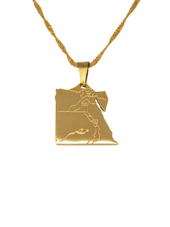 Egypt Map Necklace - KIRO UK