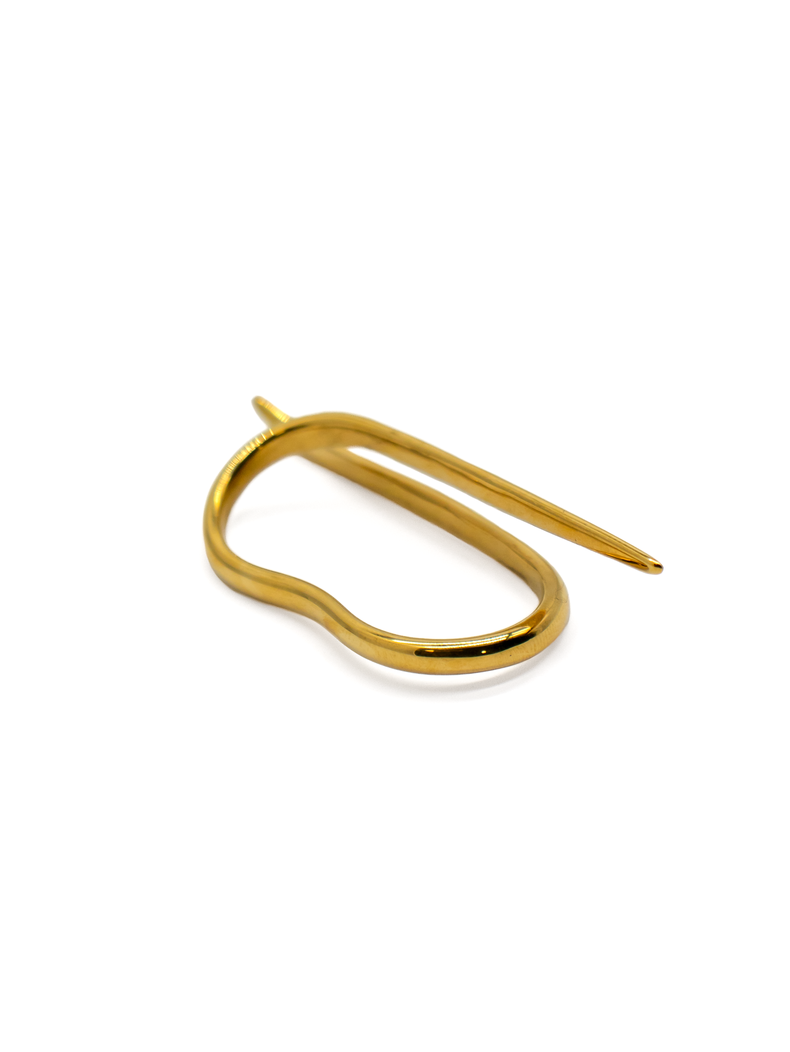 18k Gold plated KIRO meroe two finger bar ring
