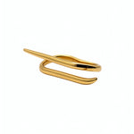 18k Gold plated KIRO meroe two finger bar ring