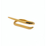 18k Gold plated KIRO meroe two finger bar ring