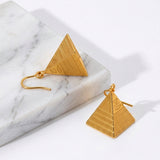 Pyramid Drop Earrings
