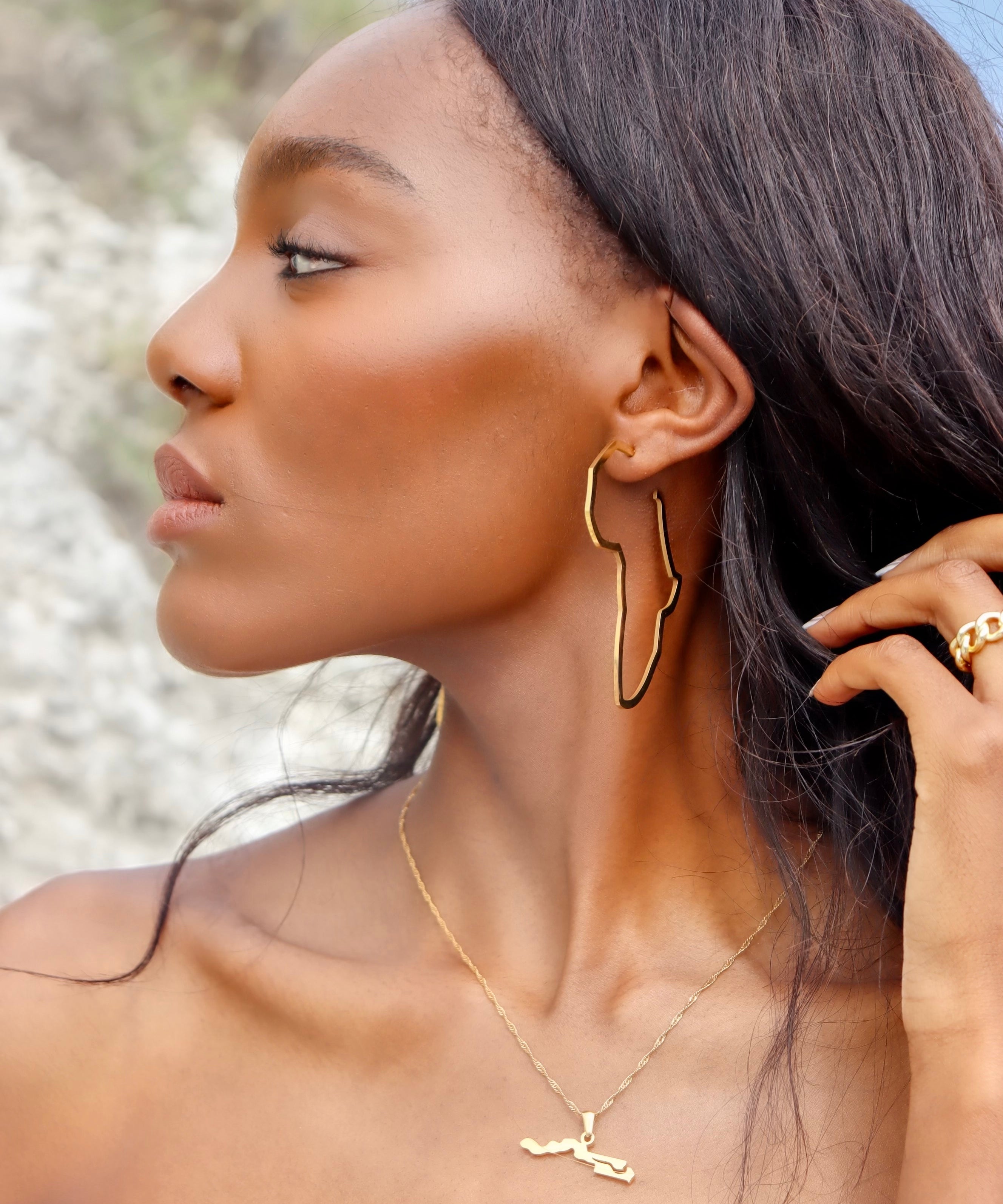 Africa Hoop Earrings - KIRO UK