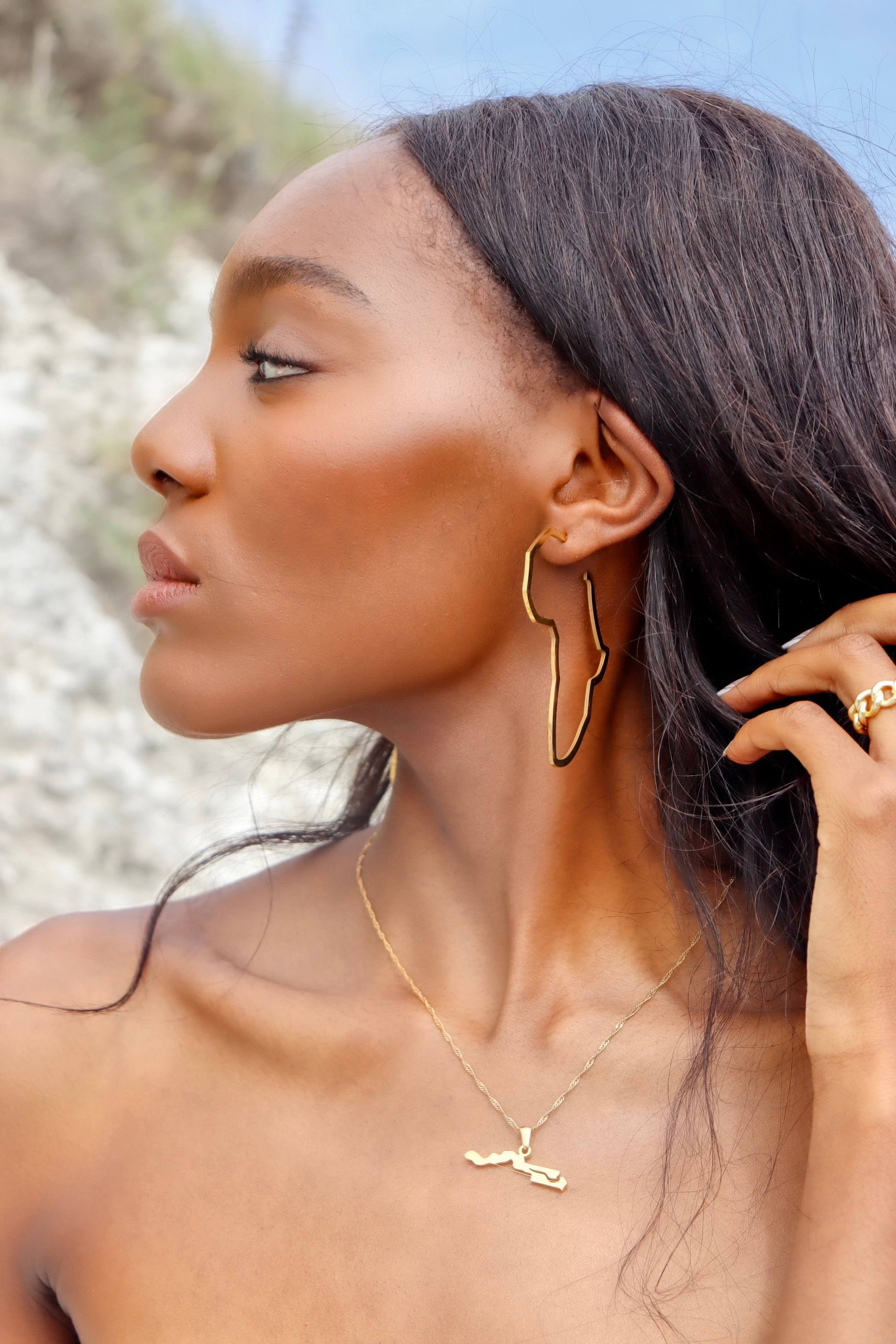 Africa Hoop Earrings - KIRO UK