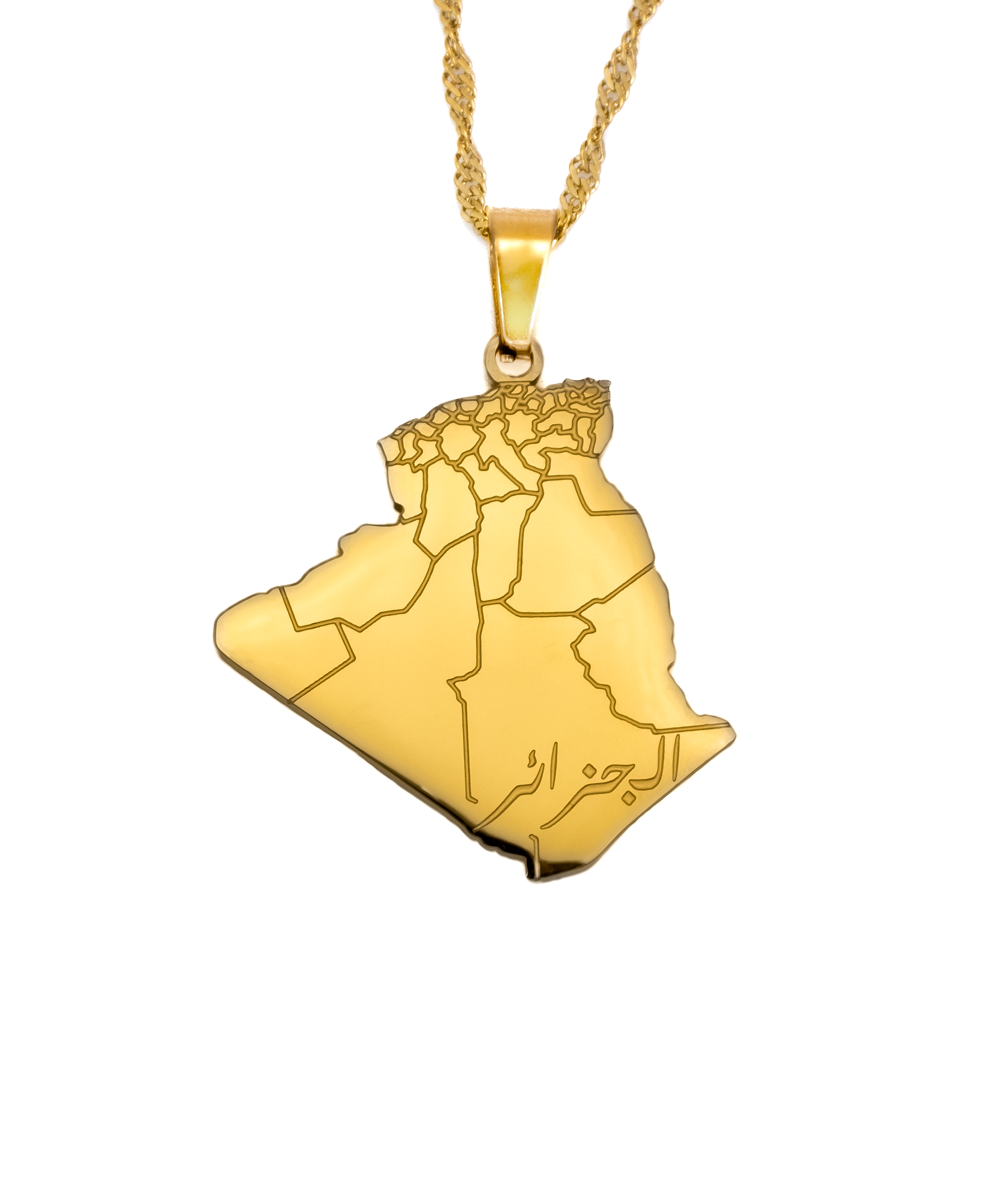 Algeria Map Necklace - KIRO UK