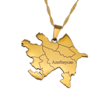Azerbaijan Map Necklace - KIRO UK