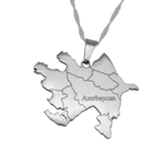 Azerbaijan Map Necklace - KIRO UK