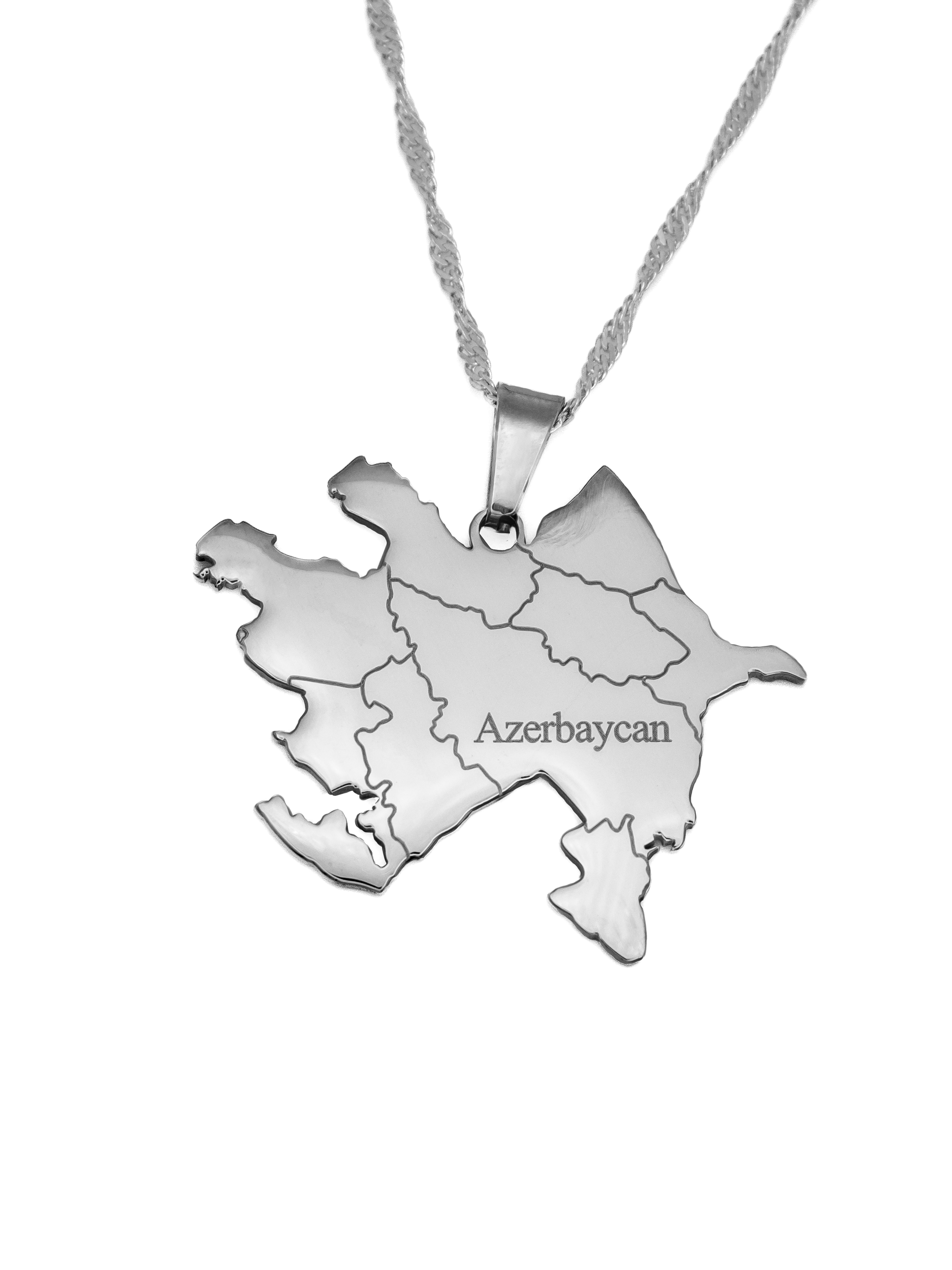 Azerbaijan Map Necklace - KIRO UK