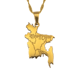 Bangladesh Map Necklace - KIRO UK