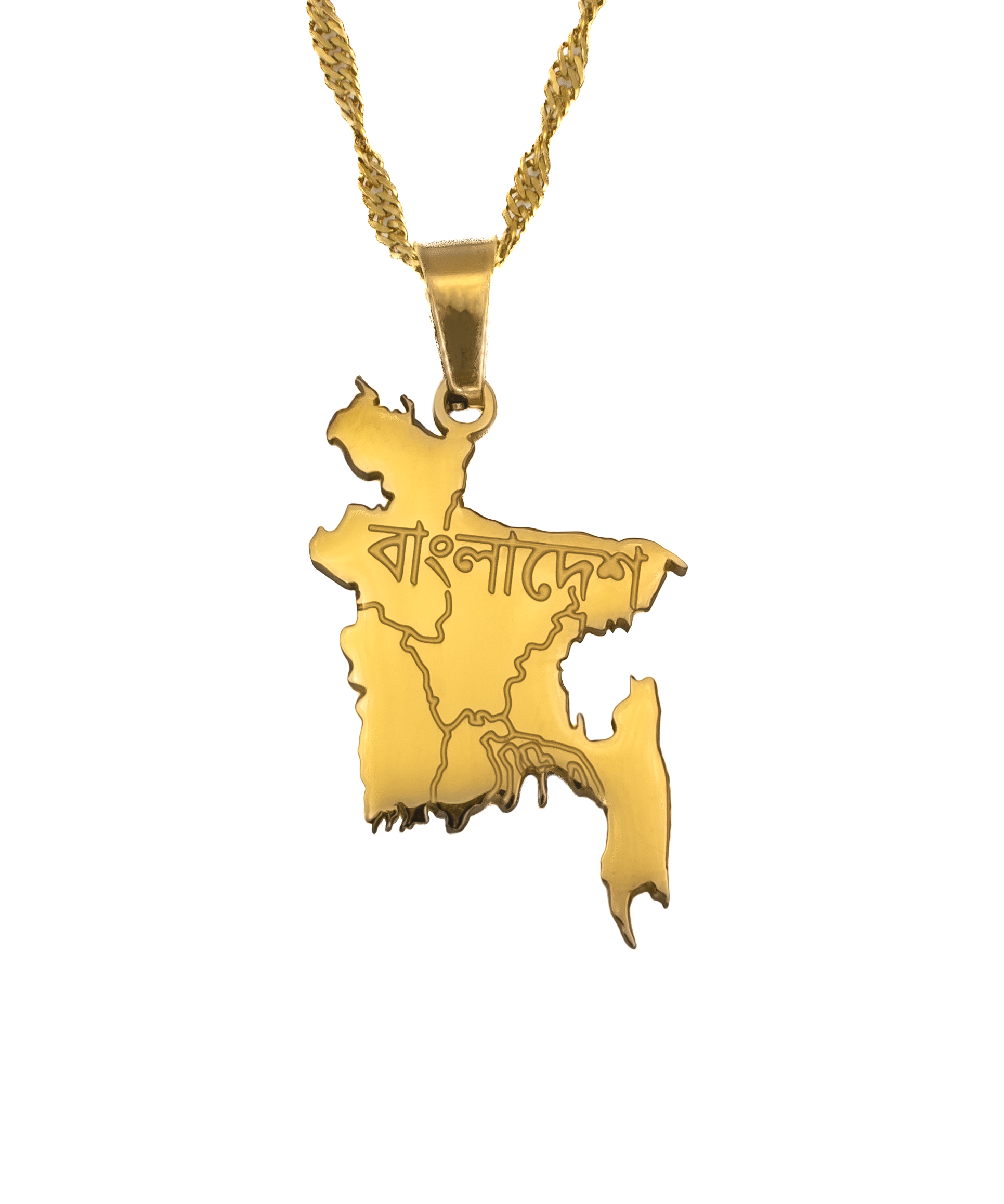 Bangladesh Map Necklace - KIRO UK