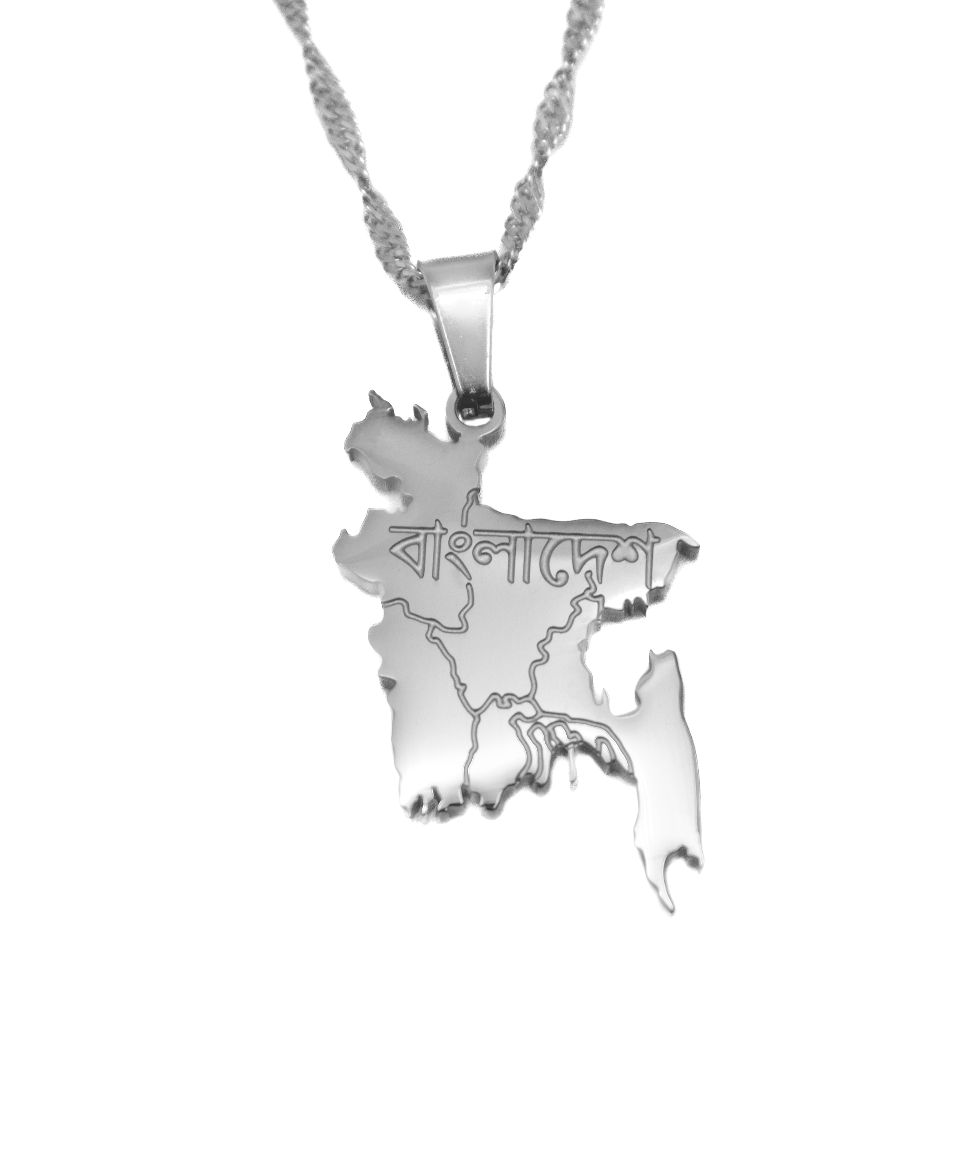 Bangladesh Map Necklace - KIRO UK