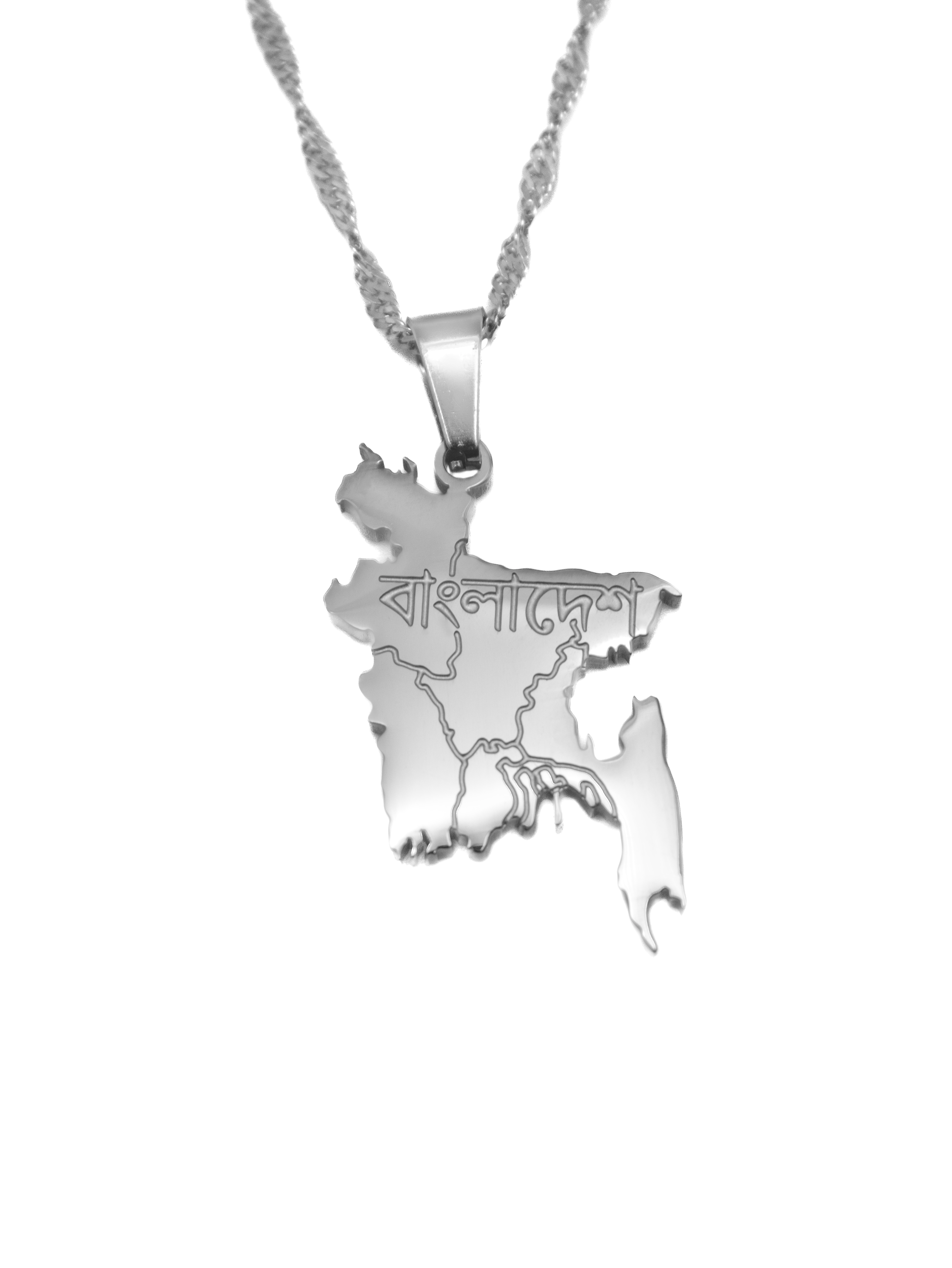 Bangladesh Map Necklace - KIRO UK