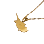 Cyprus Map Necklace - KIRO UK