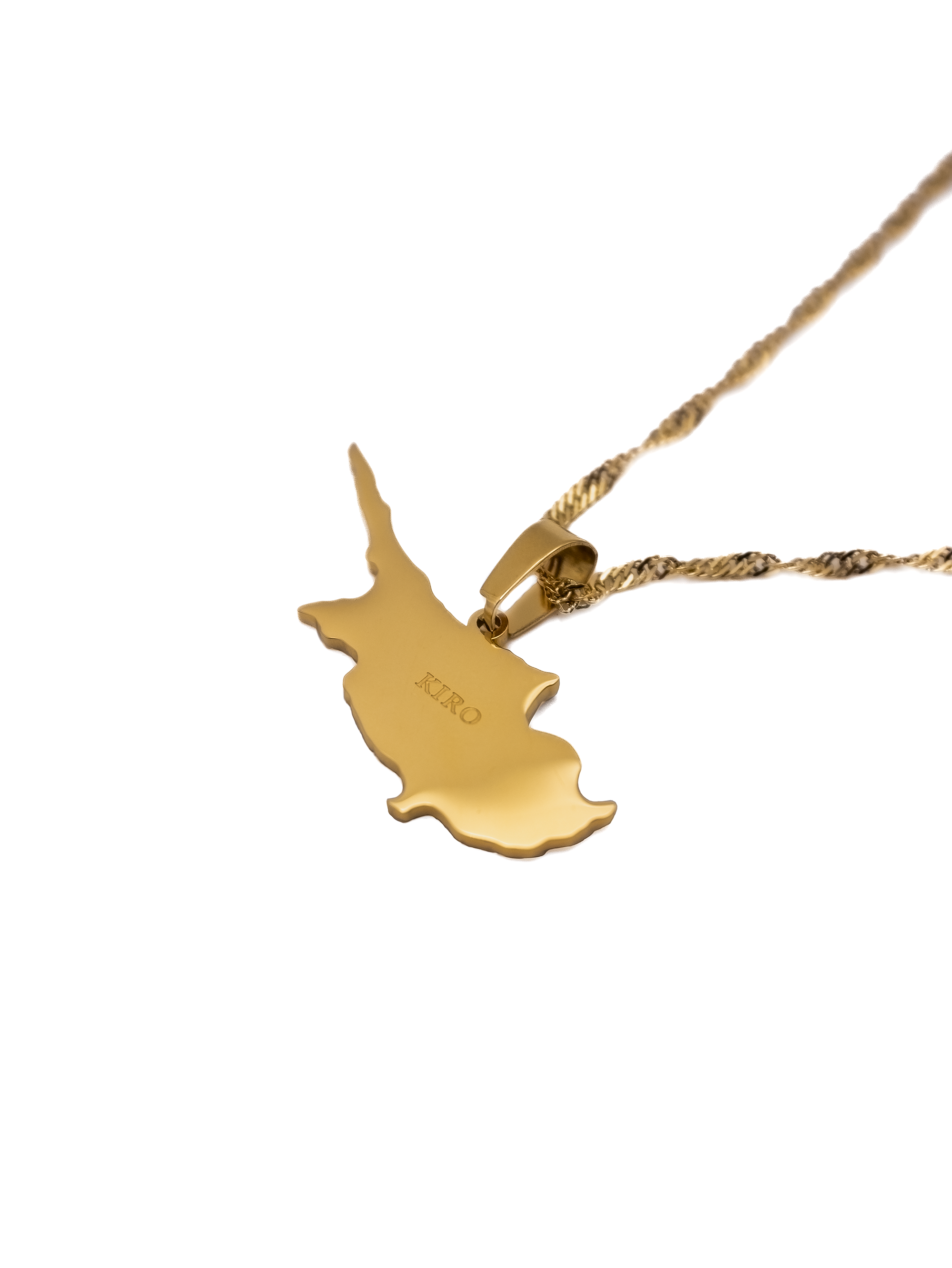 Cyprus Map Necklace - KIRO UK