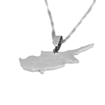 Cyprus Map Necklace - KIRO UK