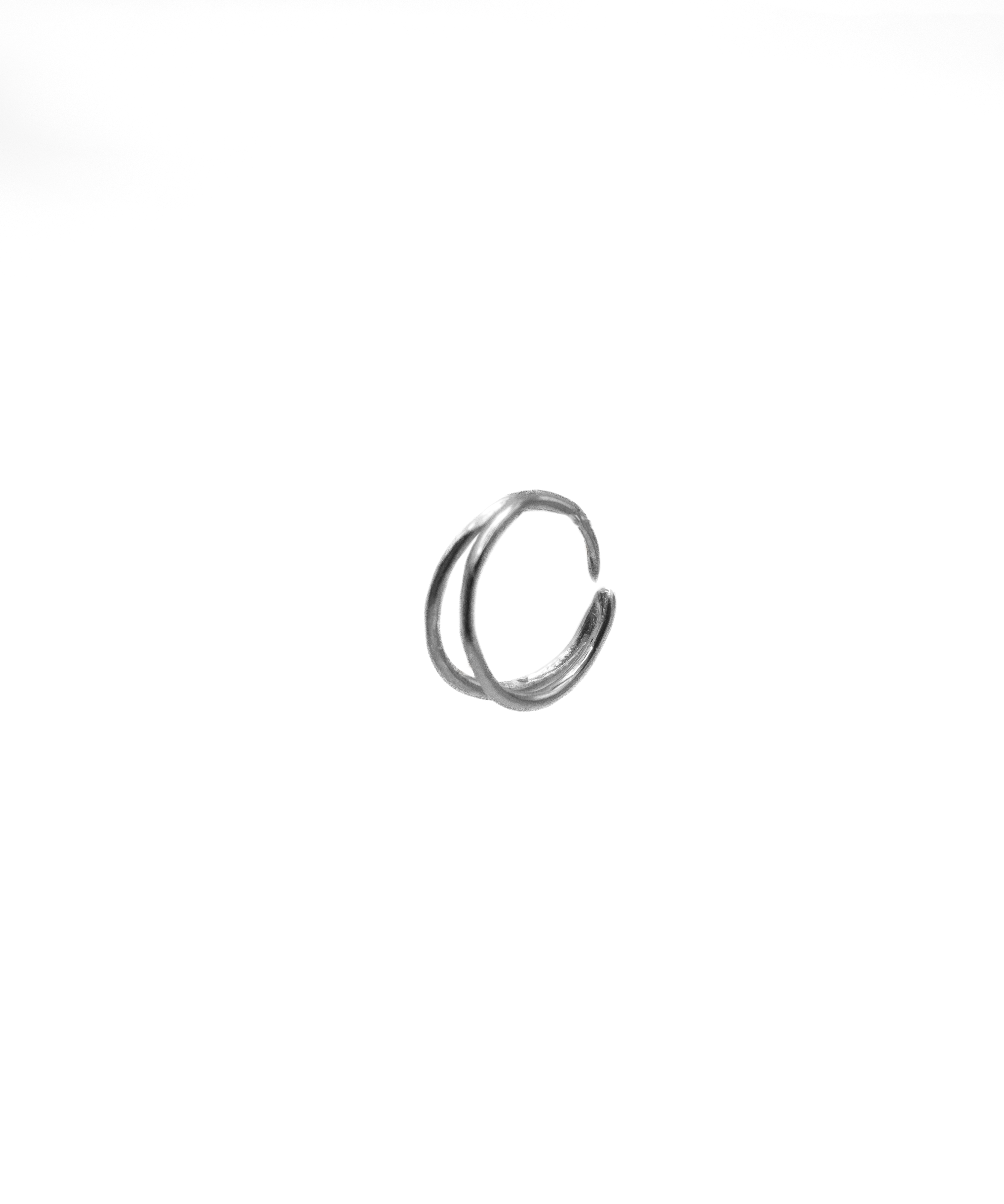 Sterling Silver Double Nose Ring - KIRO UK