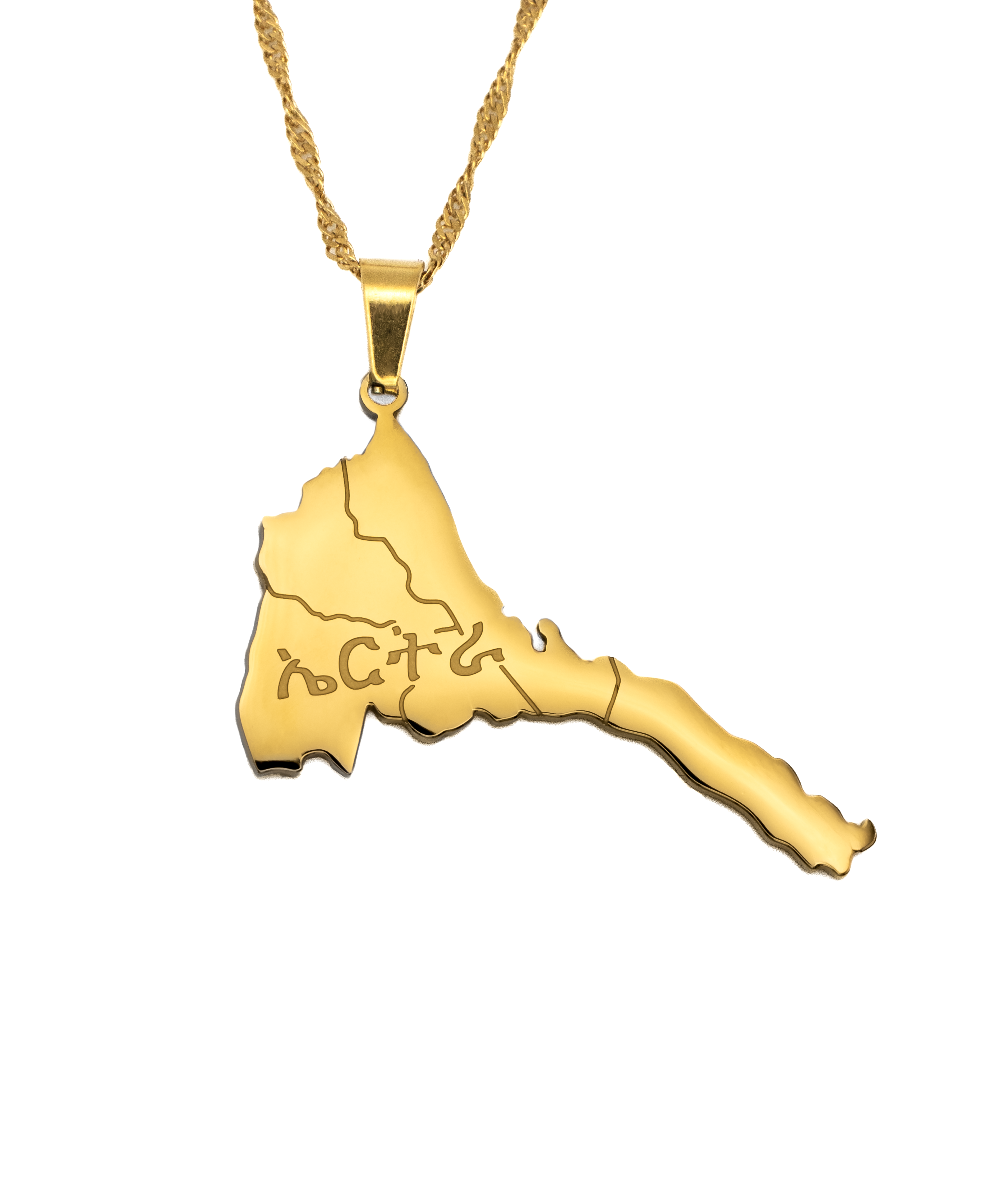 Eritrea Map Necklace - KIRO UK