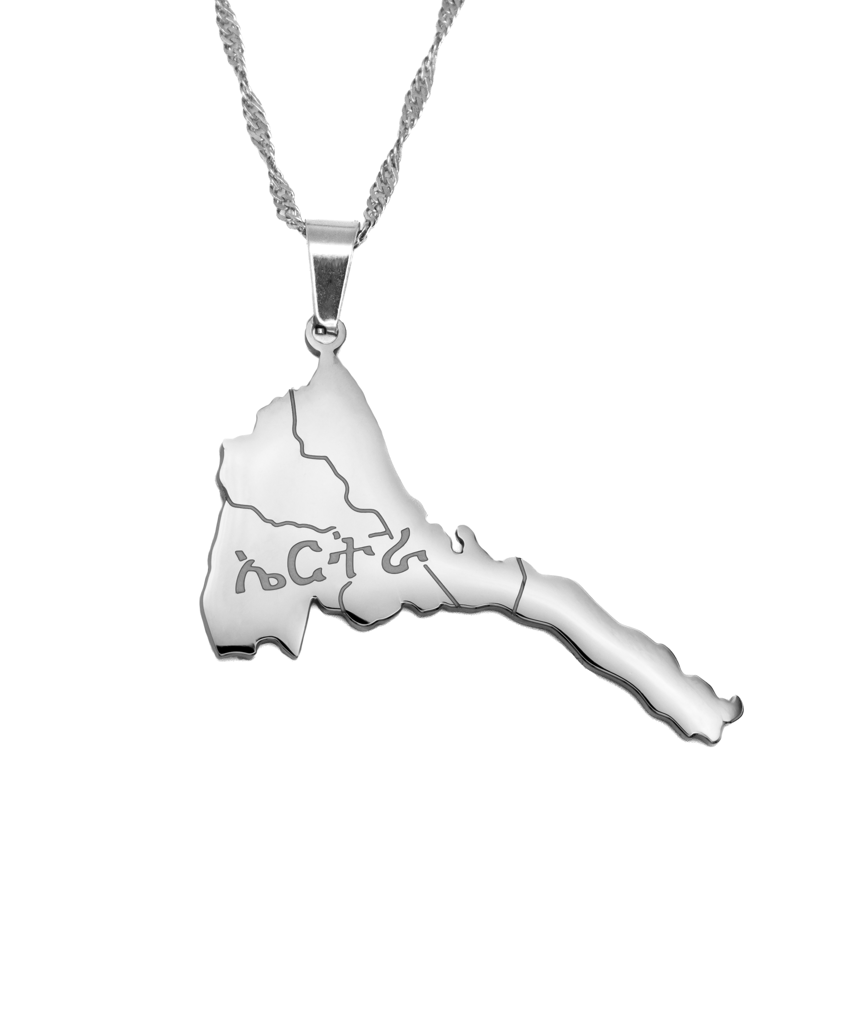 Eritrea Map Necklace - KIRO UK