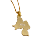 Gold Plated Custom Mixed Map Necklace - KIRO UK