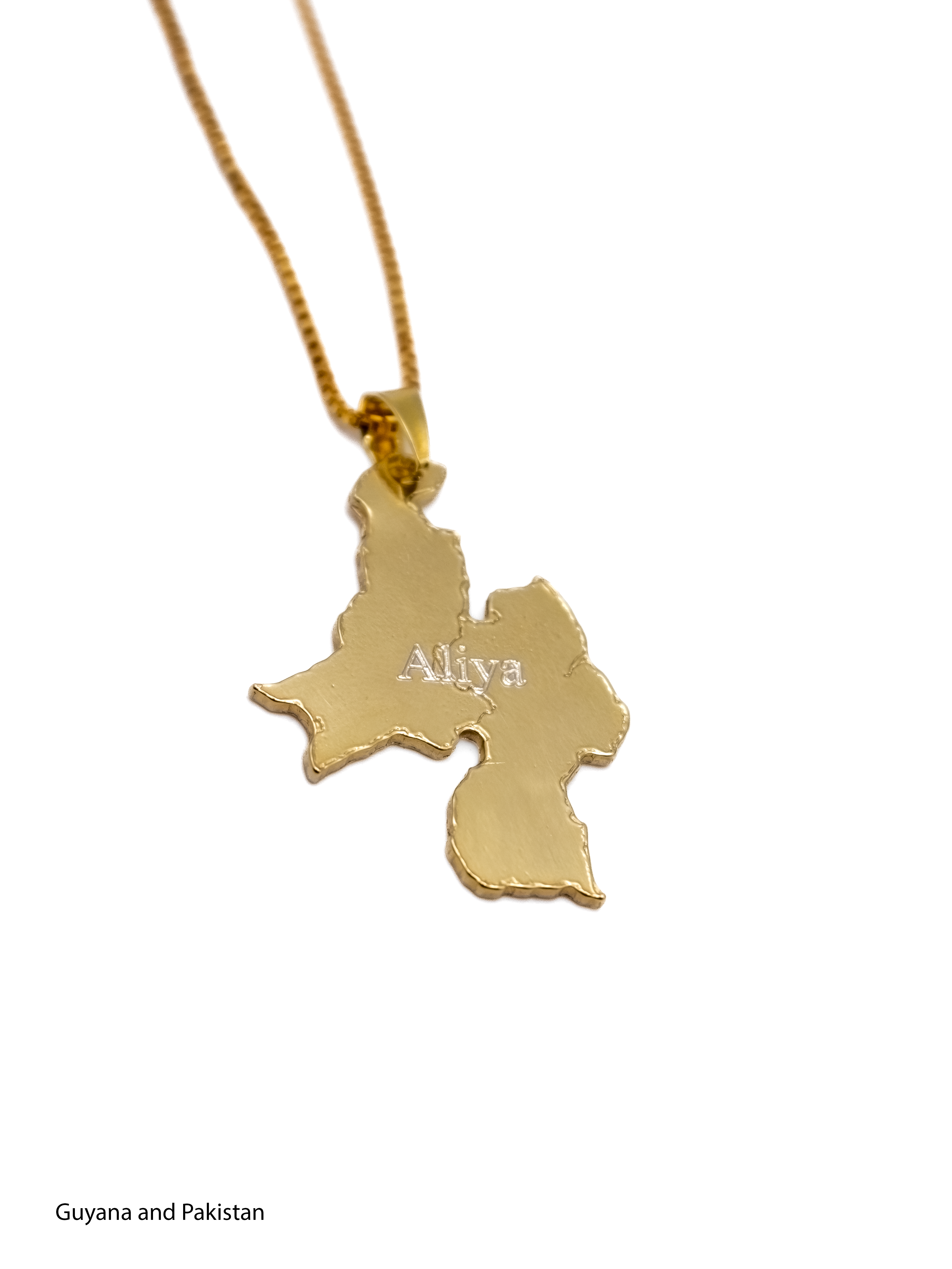 Gold Plated Custom Mixed Map Necklace - KIRO UK