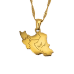 Iran Map Necklace - KIRO UK