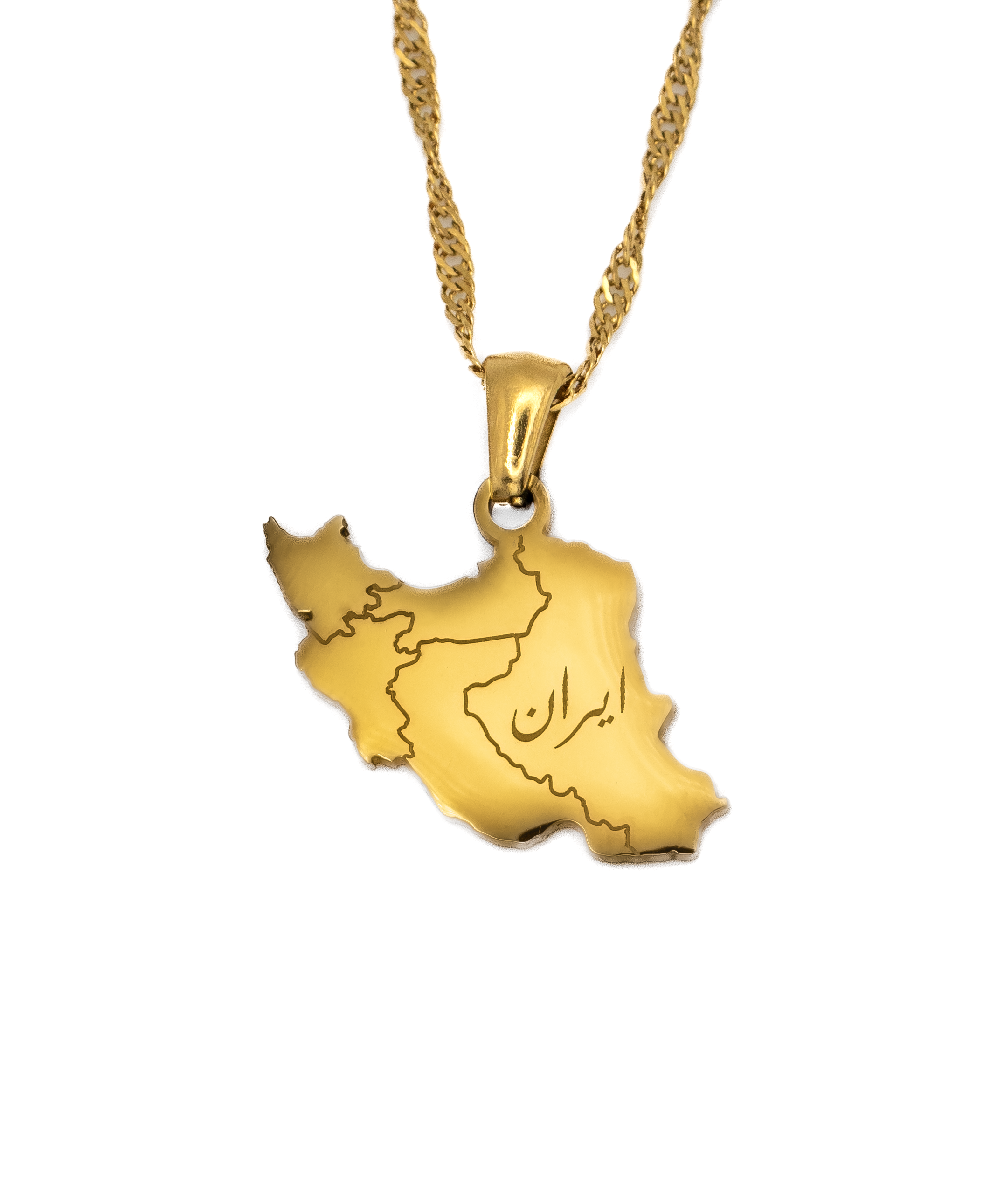 Iran Map Necklace - KIRO UK
