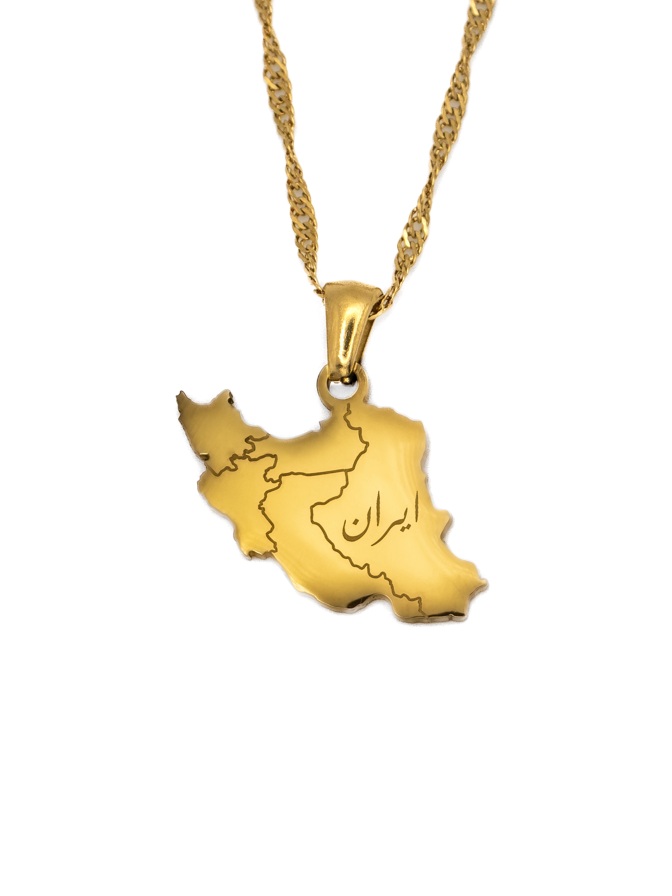 Iran Map Necklace - KIRO UK