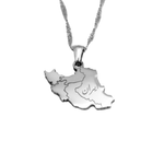 Iran Map Necklace - KIRO UK
