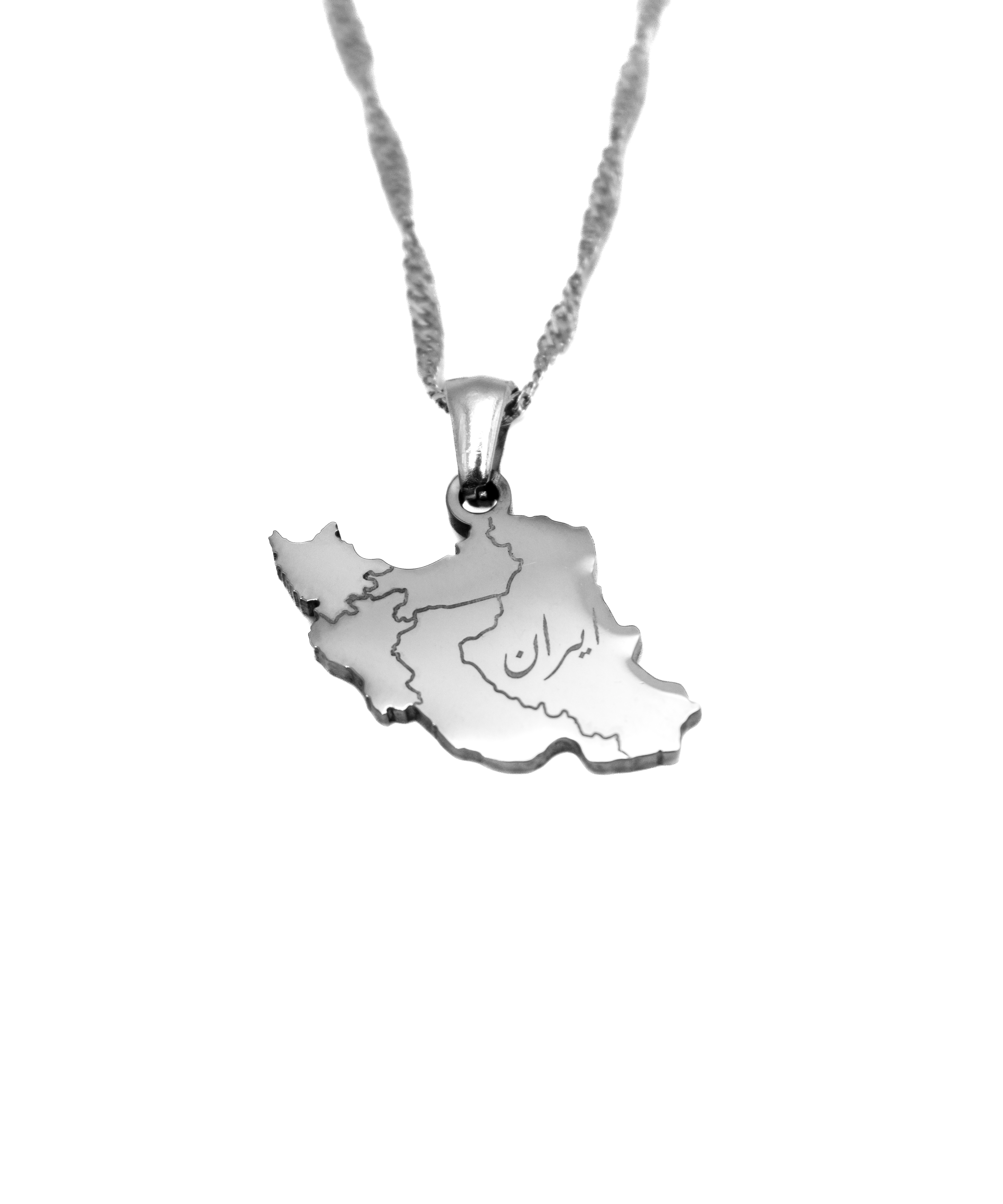 Iran Map Necklace - KIRO UK