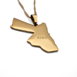 Jordan Map Necklace - KIRO UK