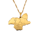 Kashmir Map Necklace - KIRO UK